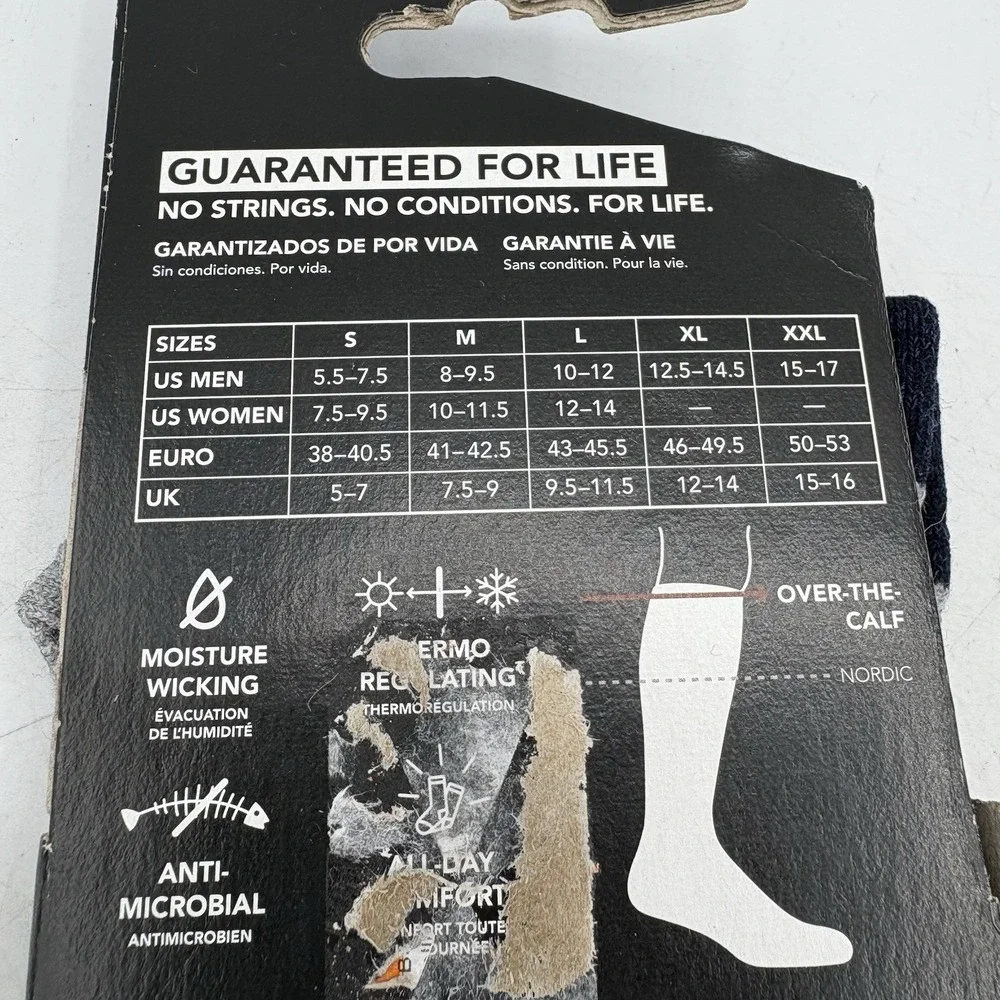 Darn Tough Socks Mens Womens Med Heady Yeti Over Calf Midweight Ski Snowboard